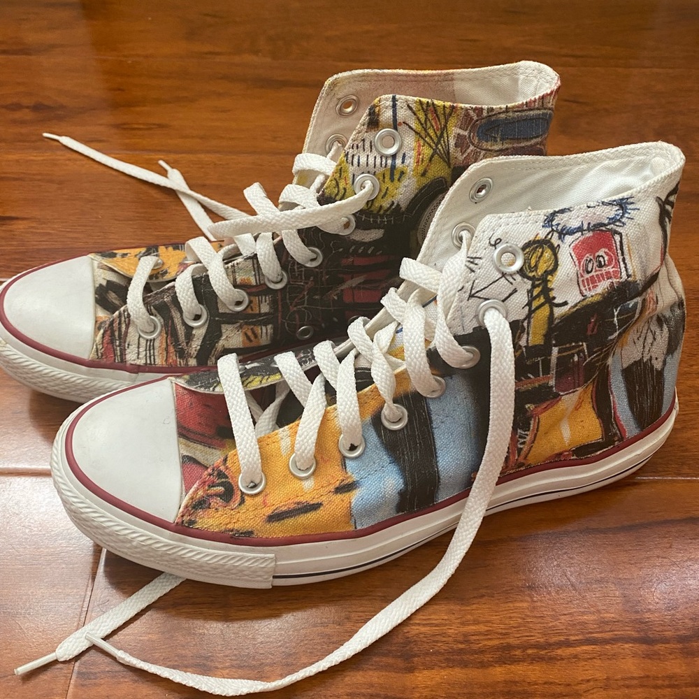 Custom Jean-Michel Basquiat Converse (Chuck Taylor All-Stars)